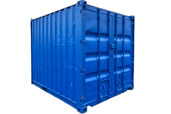 10 foot used dark blue shipping container for sale or rent in Antwerp by ContainerID