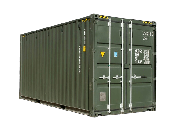 20 foot High Cube new first trip dark green shipping container for sale or rent in Antwerp by ContainerID