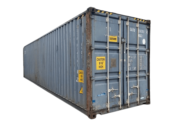 40 foot High Cube used grey shipping container for sale or rent in Antwerp by ContainerID